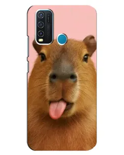 Чохол для Vivo Y30 з картинкою «Капібара з язиком» Чохол для Vivo Y30 з картинкою «Капібара з язиком»