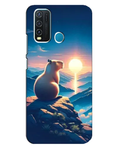 Чохол для Vivo Y30 з картинкою «Захід сонця з капібарою» Чохол для Vivo Y30 з картинкою «Захід сонця з капібарою»