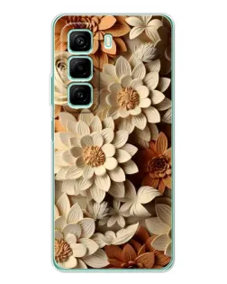 Чехол для Vivo Y31 Pro с картинкой «Бежевый флористический декор» Чехол для Vivo Y31 Pro с картинкой «Бежевый флористический декор»