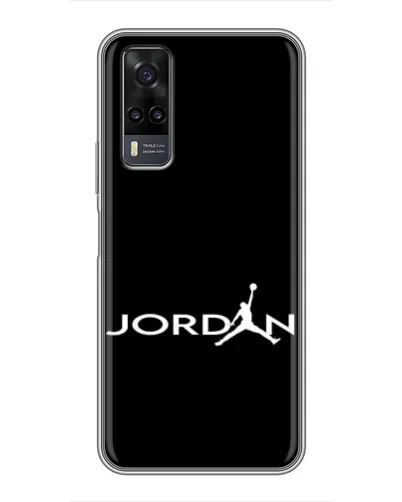 Чехол для Vivo Y31 с картинкой «Jordan White Logo»