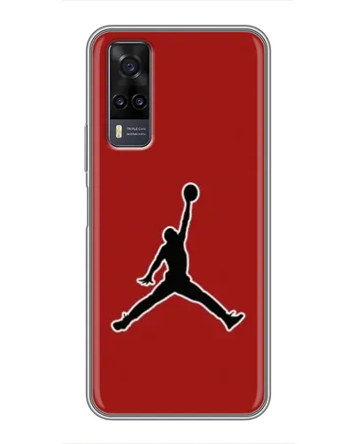 Чехол для Vivo Y31 с картинкой «Jordan Red Back»