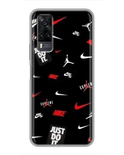 Чехол для Vivo Y31 с картинкой «Nike Mix Pattern»