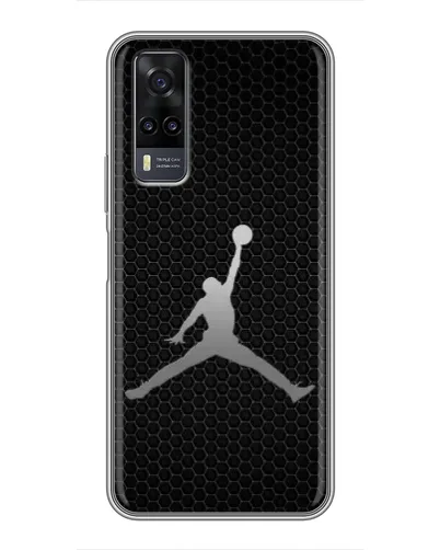 Чехол для Vivo Y31 с картинкой «Jordan Dark Carbon»