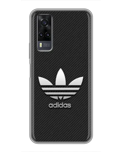 Чехол для Vivo Y31 с картинкой «Adidas Карбоновая текстура» Чехол для Vivo Y31 с картинкой «Adidas Карбоновая текстура»