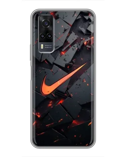 Чехол для Vivo Y31 с картинкой «Nike — эффект разломов» Чехол для Vivo Y31 с картинкой «Nike — эффект разломов»