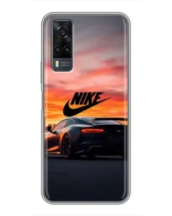 Чехол для Vivo Y31 с картинкой «Nike и суперкар»