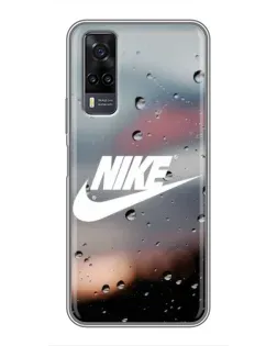 Чехол для Vivo Y31 с картинкой «Nike в стиле ретро»
