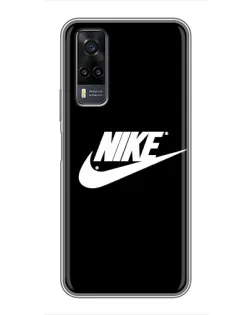 Чехол для Vivo Y31 с картинкой «Мазки краски Nike»