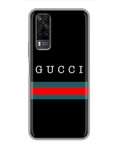 Чехол для Vivo Y31 с картинкой «Gucci — красный пояс» Чехол для Vivo Y31 с картинкой «Gucci — красный пояс»