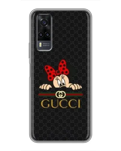 Чехол для Vivo Y31 с картинкой «Минни Маус Gucci — черный» Чехол для Vivo Y31 с картинкой «Минни Маус Gucci — черный»