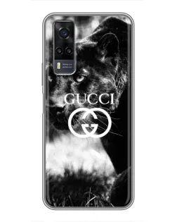 Чехол для Vivo Y31 с картинкой «Gucci — дикая природа» Чехол для Vivo Y31 с картинкой «Gucci — дикая природа»