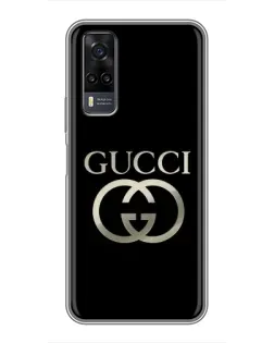 Чехол для Vivo Y31 с картинкой «Gucci — золото на черном» Чехол для Vivo Y31 с картинкой «Gucci — золото на черном»