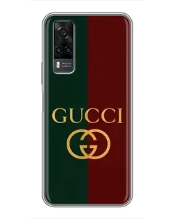 Чехол для Vivo Y31 с картинкой «Gucci — темно-зеленый градиент» Чехол для Vivo Y31 с картинкой «Gucci — темно-зеленый градиент»