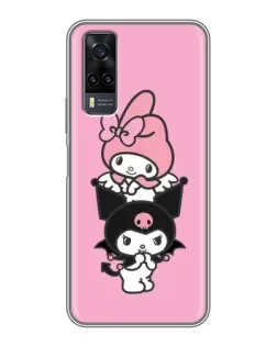 Чехол для Vivo Y31 с картинкой «My Melody и Kuromi» Чехол для Vivo Y31 с картинкой «My Melody и Kuromi»