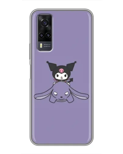 Чехол для Vivo Y31 с картинкой «Kuromi на лиловом фоне»