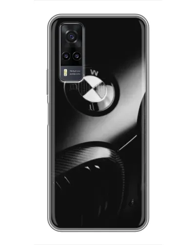 Чехол для Vivo Y31 с картинкой «Эмблема BMW — макро»
