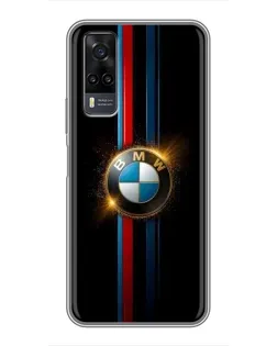 Чехол для Vivo Y31 с картинкой «BMW M-Power неон»