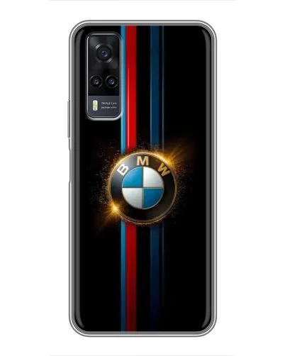 Чехол для Vivo Y31 с картинкой «BMW M-Power неон»