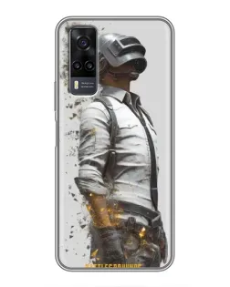 Чехол для Vivo Y31 с картинкой «PUBG — боец в пыли»