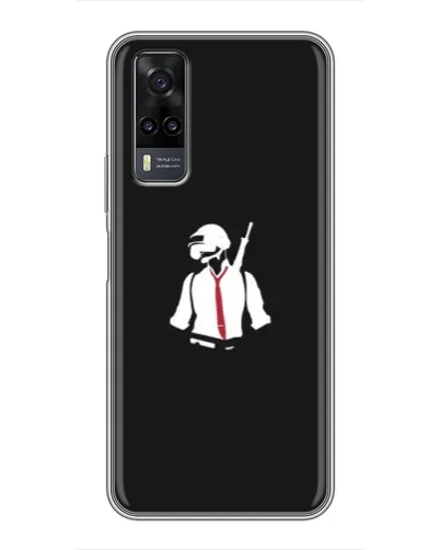 Чехол для Vivo Y31 с картинкой «PUBG — силуэт воина» Чехол для Vivo Y31 с картинкой «PUBG — силуэт воина»