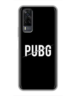 Чехол для Vivo Y31 с картинкой «PUBG — белый логотип»
