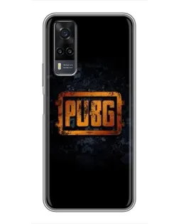 Чехол для Vivo Y31 с картинкой «PUBG — золотой логотип»
