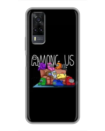 Чехол для Vivo Y31 с картинкой «Логотип Among Us»
