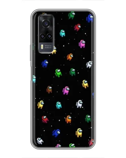 Чехол для Vivo Y31 с картинкой «Экипаж Among Us»