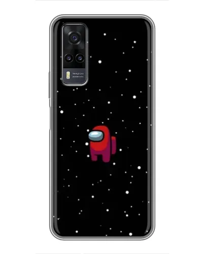 Чехол для Vivo Y31 с картинкой «Красный Among Us»