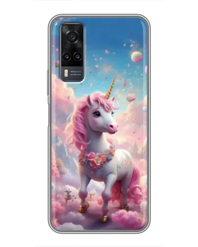 Чехол для Vivo Y31 с картинкой «Единорог среди облаков»