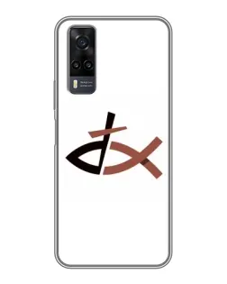 Чехол для Vivo Y31 с картинкой «Рыба и крест»
