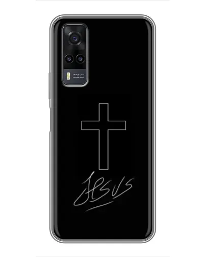 Чохол для Vivo Y31 з картинкою «Графічний хрест Jesus» Чохол для Vivo Y31 з картинкою «Графічний хрест Jesus»