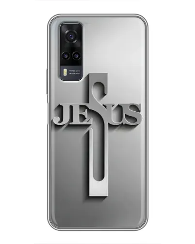 Чохол для Vivo Y31 з картинкою «Металевий хрест Jesus» Чохол для Vivo Y31 з картинкою «Металевий хрест Jesus»