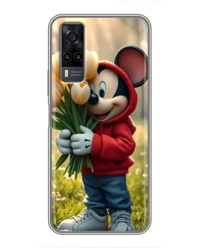 Чехол для Vivo Y31 с картинкой «Микки с тюльпанами» Чехол для Vivo Y31 с картинкой «Микки с тюльпанами»