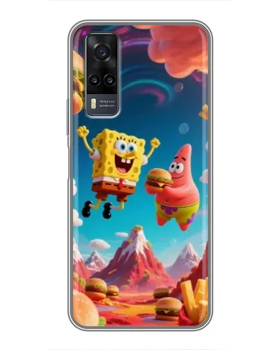 Чехол для Vivo Y31 с картинкой «Космический фастфуд»