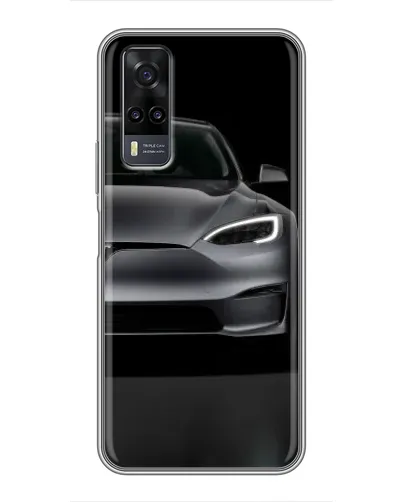 Чехол для Vivo Y31 с картинкой «Tesla Model S Look» Чехол для Vivo Y31 с картинкой «Tesla Model S Look»