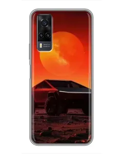 Чехол для Vivo Y31 с картинкой «Cybertruck на Марсе» Чехол для Vivo Y31 с картинкой «Cybertruck на Марсе»