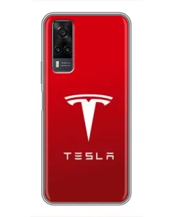 Чехол для Vivo Y31 с картинкой «Tesla Red Classic» Чехол для Vivo Y31 с картинкой «Tesla Red Classic»