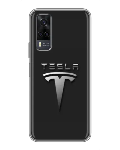Чехол для Vivo Y31 с картинкой «Стальной логотип Tesla» Чехол для Vivo Y31 с картинкой «Стальной логотип Tesla»