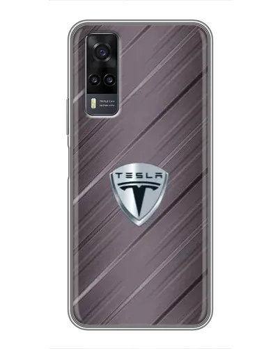 Чехол для Vivo Y31 с картинкой «Металлическая текстура Tesla» Чехол для Vivo Y31 с картинкой «Металлическая текстура Tesla»