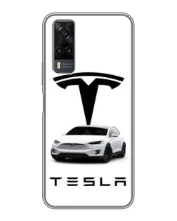 Чехол для Vivo Y31 с картинкой «Tesla White Style»