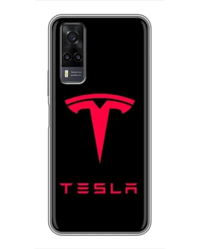 Чехол для Vivo Y31 с картинкой «Tesla Red Logo» Чехол для Vivo Y31 с картинкой «Tesla Red Logo»