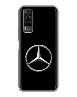 Чехол для Vivo Y31 с картинкой «Mercedes классический лого»