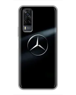 Чохол для Vivo Y31 з картинкою «Mercedes на металі»