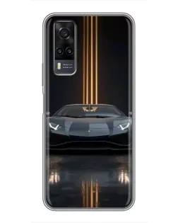 Чехол для Vivo Y31 с картинкой «Lamborghini золотые линии» Чехол для Vivo Y31 с картинкой «Lamborghini золотые линии»