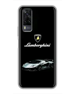 Чехол для Vivo Y31 с картинкой «Логотип Lamborghini классика»