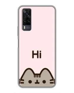 Чехол для Vivo Y31 с картинкой «Пушин говорит Hi»