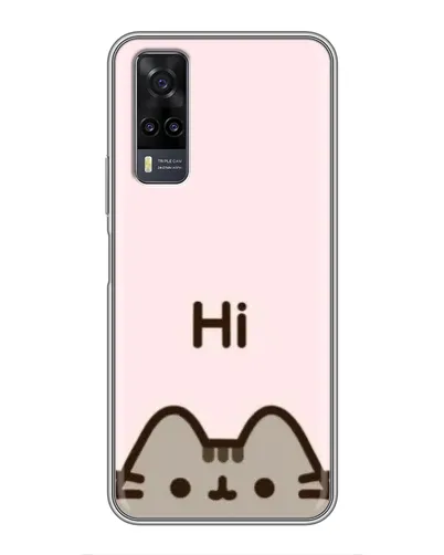 Чехол для Vivo Y31 с картинкой «Пушин говорит Hi»