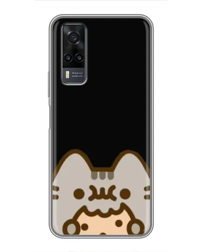 Чехол для Vivo Y31 с картинкой «Пушин на черном»