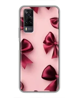 Чехол для Vivo Y31 с картинкой «Бордовый атлас»